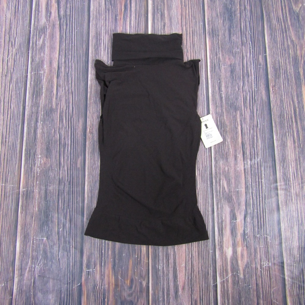 SPANX Black Sleeveless Turtleneck Tunic Top